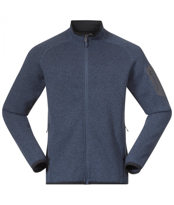 Pánská celorozepínací fleece mikina Bergans Kamphaug