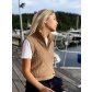 Dámský vlněný svetr s kašmírem bez rukávů Kvithol Vest We Norwegians