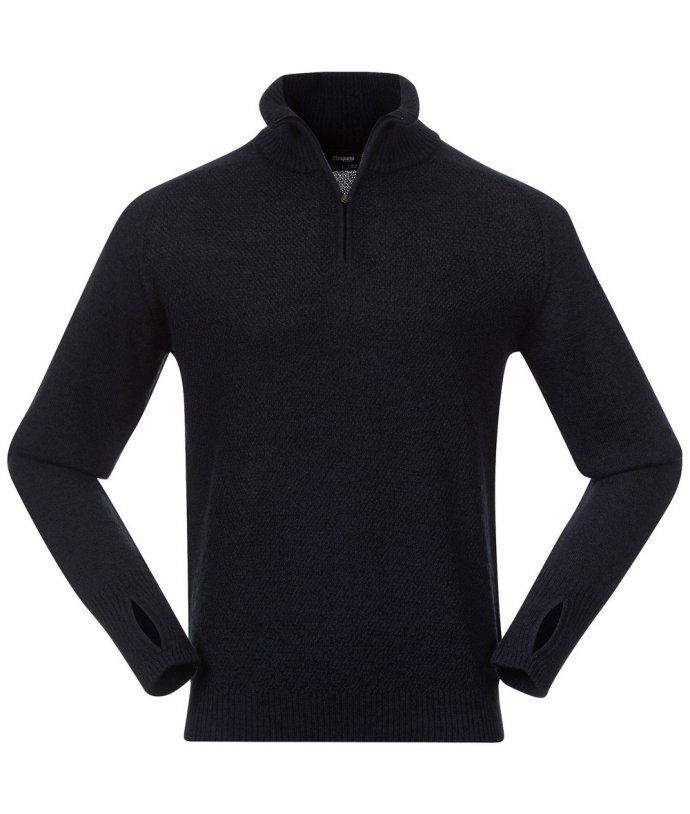 Pánský tenčí merino svetr s vysokým límcem Bergans Ulriken Light