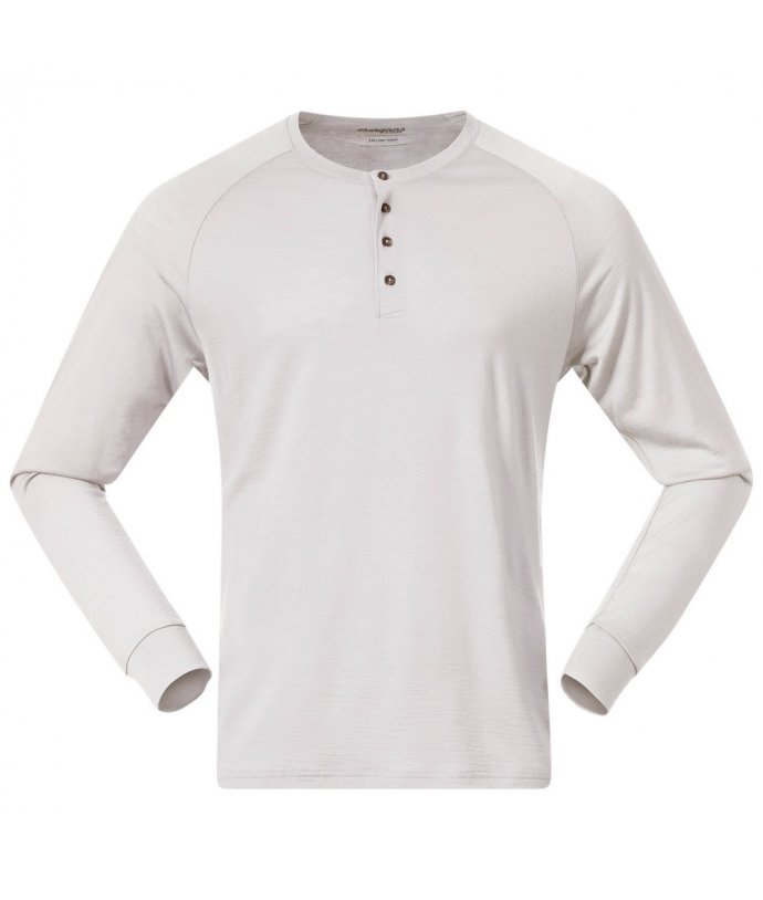 Pánské merino triko s knoflíčky Bergans Lysebu