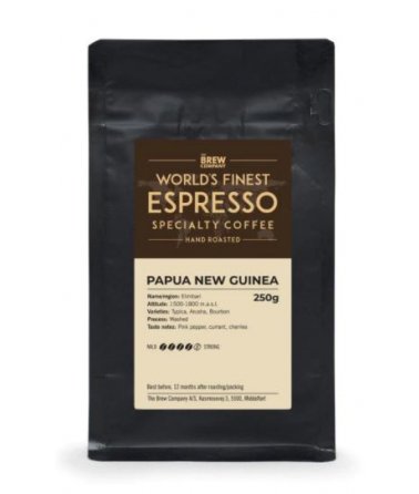 Zrnková káva Papua New Guinea Fair-Trade The Brew Company 250g