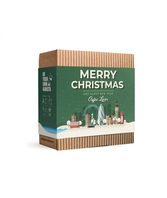 Dárkový box s kávovými konvičkami Fair-Trade Vánoce 5ks