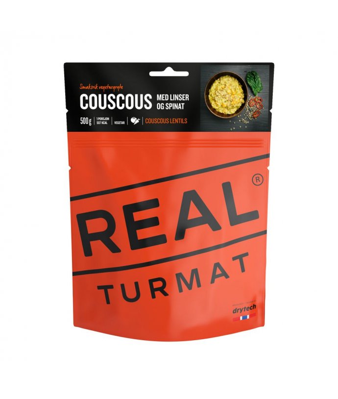 Real Turmat - Kuskus s čočkou a špenátem 121 g