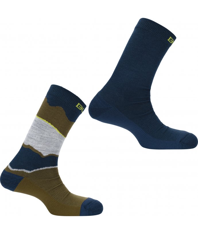 Pánské vlněné ponožky Bula 2Pk Layer Sock