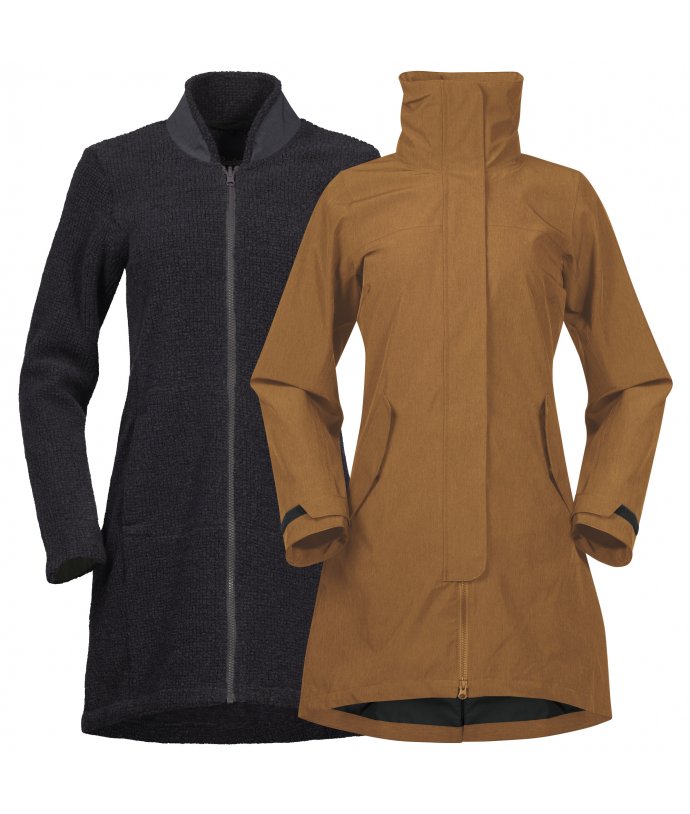 Nepromokavý a zateplený kabát Bergans Oslo 3in1 Women Coat