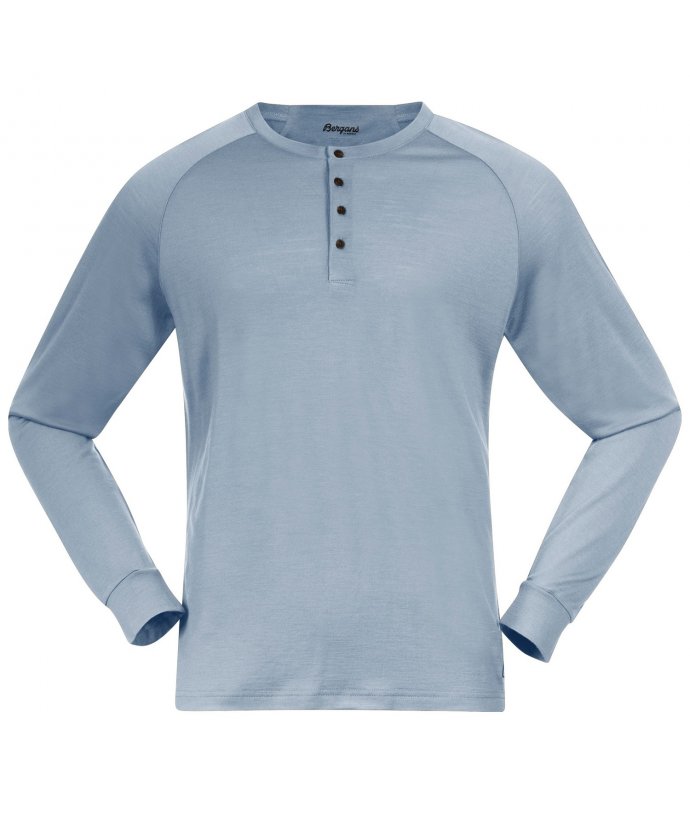 Pánské Merino triko s dlouhým rukávem Bergans Lysebu Wool Henley