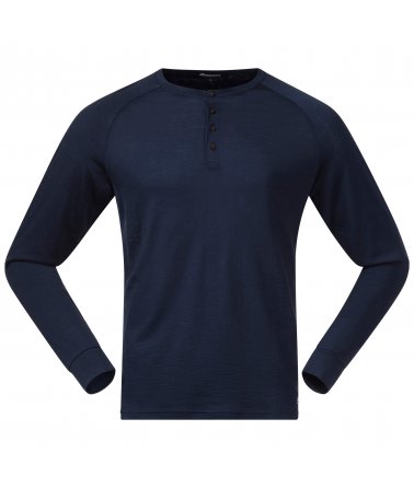 Pánské Merino triko s dlouhým rukávem Bergans Lysebu Wool Henley