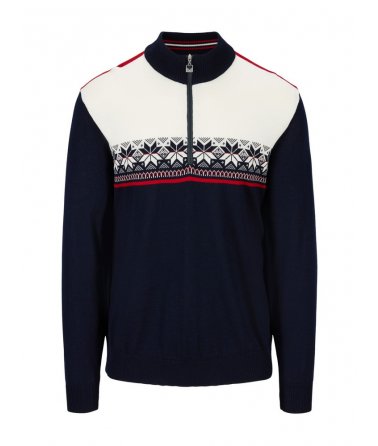 Pánský Merino svetr se stojáčkem a zipem Dale of Norway Liberg