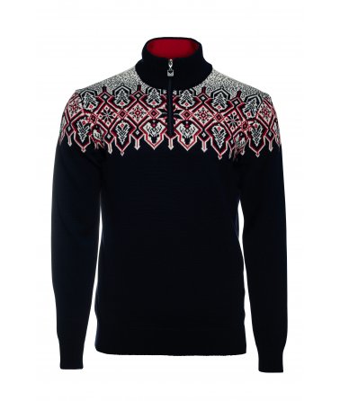 Pánský norský svetr se stojáčkem na zip zimní Winterland Dale of Norway