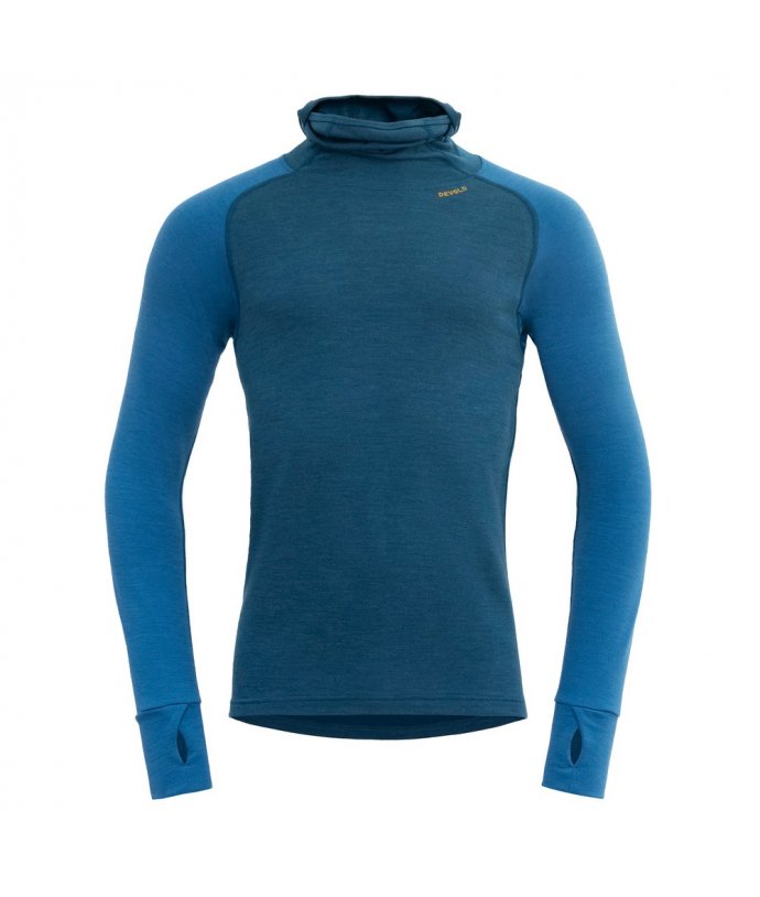 Pánské termoizolační merino triko s kapucí Devold Expedition Merino Silk Hoodie