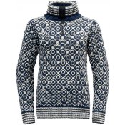 Norský vlněný svetr se stojáčkem na zip Devold Svalbard