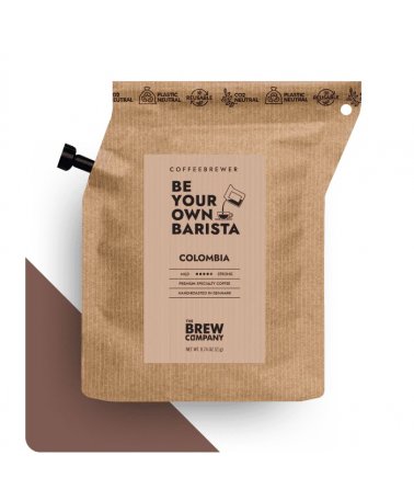 Colombia, certifikovaná organická Fairtrade káva The Brew Company, 1ks