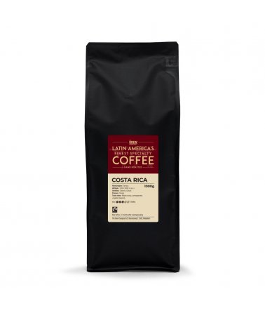Jednodruhová zrnková káva Grower´s cup Kostarika, 1000 g. Fairtrade & Organic