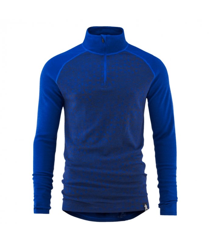 Pánské Merino triko BULA Geo Halfzip