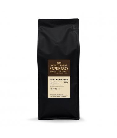 Jednodruhová zrnková káva Grower´s cup Papua New Guinea Espresso 1000G, Fairtrade & Organic